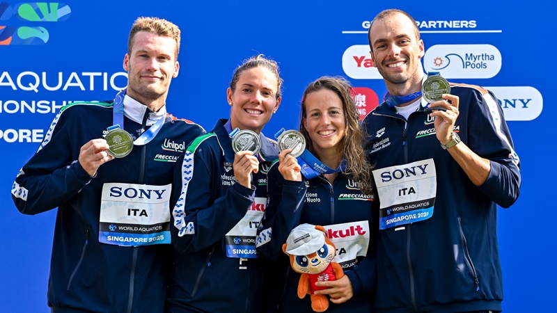 L'Italia chiude i Mondiali con l'argento nella staffetta e vince il trofeo per nazioni