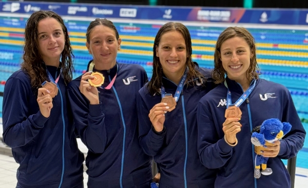 universiadi 2025 4x100 mista f bronzo