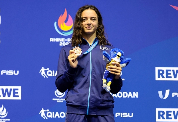 universiadi 2025 scotto di carlo bronzo 50 farfalla federcusi