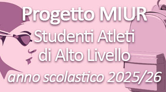 Progetto MIUR Studenti Atleti di Alto Livello - Anno scolastico 2025-2026