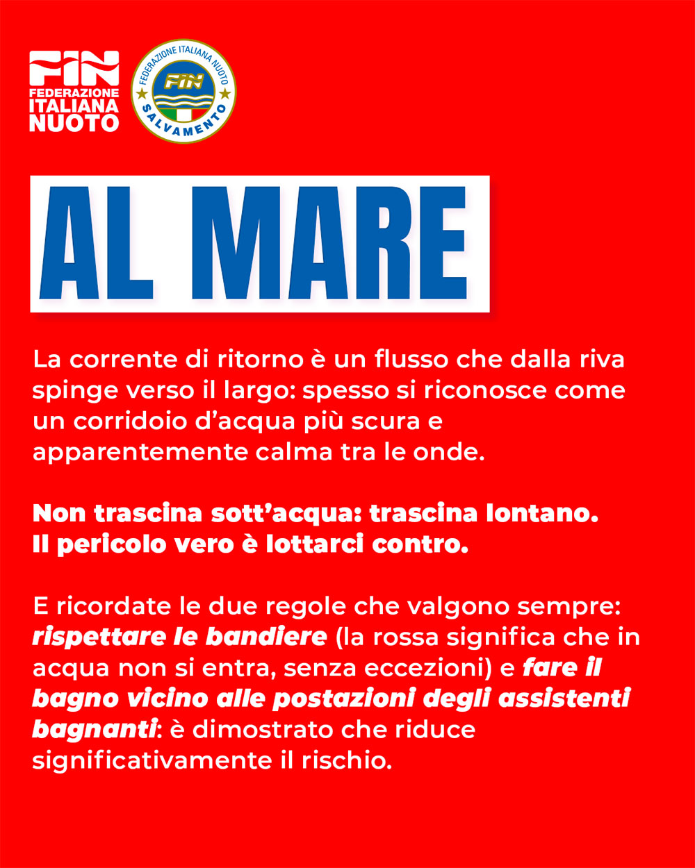 Al mare - le correnti di ritorno - seguito