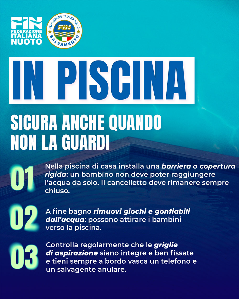 In piscina - sicura anche quando non la guardi