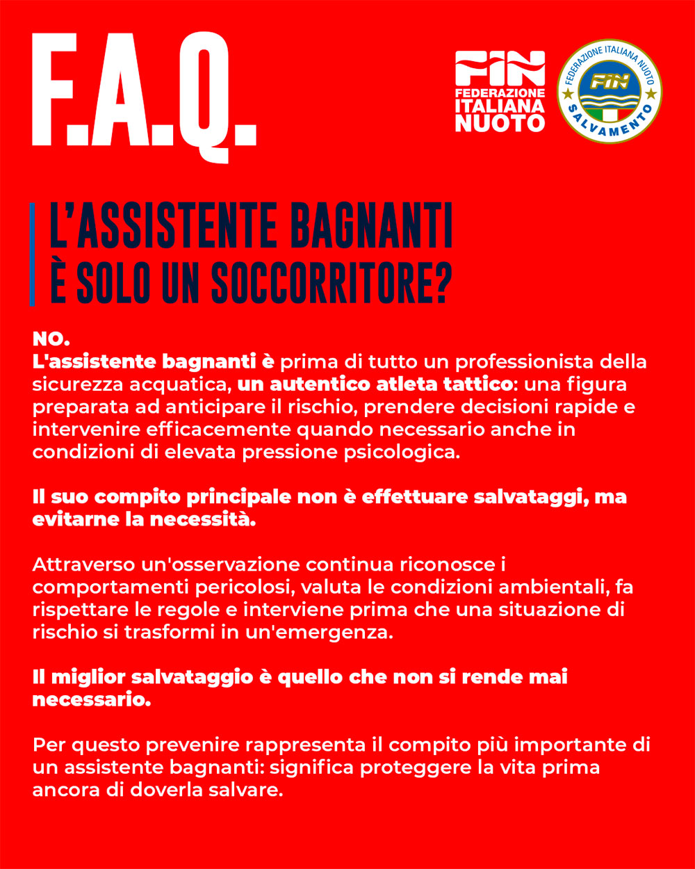 L'Assistente Bagnanti è solo un soccorritore?
