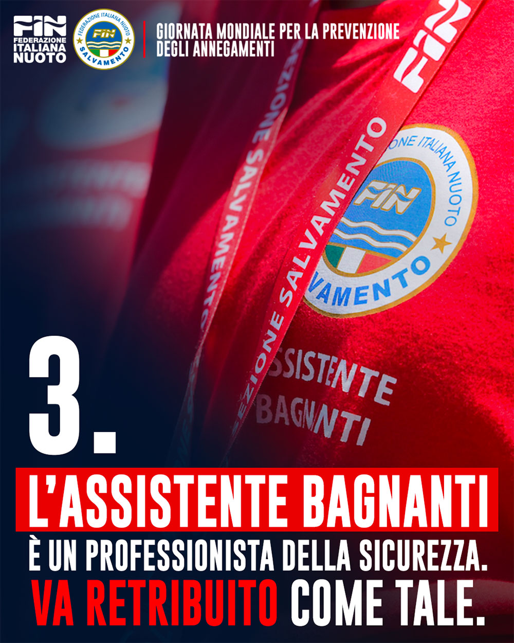 L'Assistente Bagnanati è un professionista della sicurezza. Va retribuito come tale.