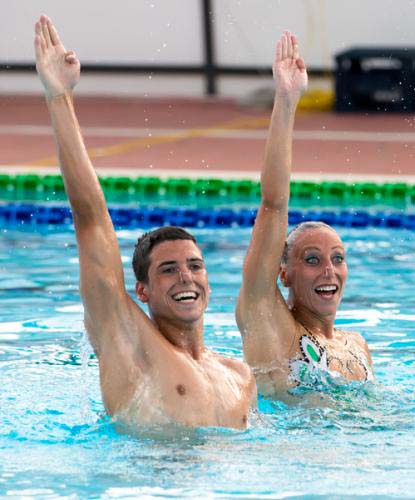 52° Trofeo Settecolli - Internazionali di Nuoto Clear - Roma, 12-14 giugno 2015 » Day 2 - FINA Synchronised Swimming Mixed Duet Test Event - Roma, 13 giugno 2015