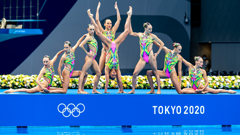 Olimpiadi. Sincro. Squadra routine tecnica