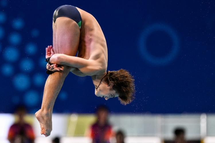 Mondiali. Preliminari 10 metri M. Giovannini e Conte in gara
