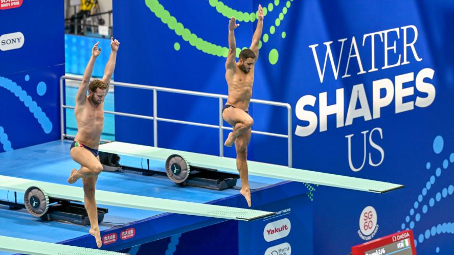 Mondiali. Preliminari 3 metri sincro M. Tocci e Marsaglia in finale