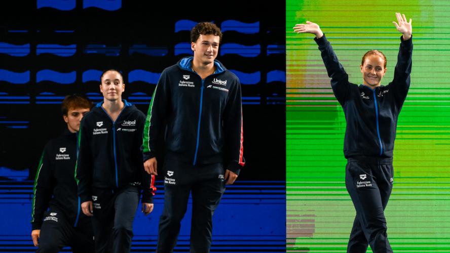 Europei di Parigi. Tuffi giorno 1. Finale mixed team event